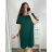 Šaty s páskem krátký rukáv dámské nadrozměr (XL/2XL ONE SIZE) ITALSKÁ MÓDA IMBM23019