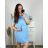 Kleid mit Tasche, Kurzarm, Damen, Übergröße (2XL/3XL ONE SIZE) ITALIAN FASHION IM423064/DUR rot
