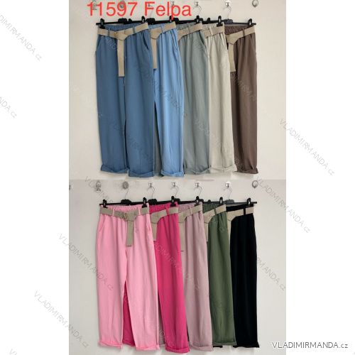 Damen-Stretchhose lang (S / M ONE SIZE) ITALIAN FASHION IMWB221597