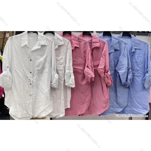 Langärmliges Damen-Langarmshirt mit Gürtel (S/M EINHEITSGRÖSSE) ITALIAN FASHION IMWD233305