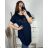 Kurzarm-Tunika für Damen in großen Größen (4XL/5XL ONE SIZE) ITALIAN FASHION IM423102