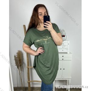 Kurzarm-Tunika für Damen in großen Größen (4XL/5XL ONE SIZE) ITALIAN FASHION IM423102