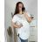 Kurzarm-Tunika für Damen in großen Größen (4XL/5XL ONE SIZE) ITALIAN FASHION IM423102