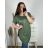 Kurzarm-Tunika für Damen in großen Größen (4XL/5XL ONE SIZE) ITALIAN FASHION IM423102 3xl / 4xl weiß