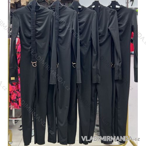 Langer eleganter Langarm-Overall für Damen (S/M ONE SIZE) ITALIAN FASHION IMWA23289