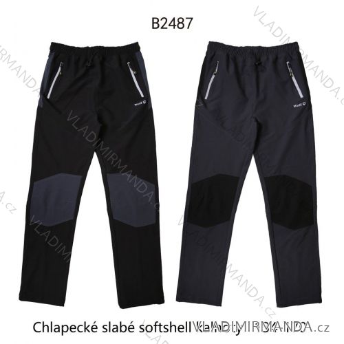 Kalhoty softshellové děstké dorost chlapecké (116-146) WOLF B2194