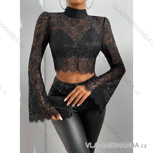 Langärmliges Croptop für Damen (S/M EINHEITSGRÖSSE) ITALIAN FASHION IMPLS2420804