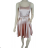 Elegantes kurzes trägerloses Chiffonkleid für Damen (S/M EINHEITSGRÖSSE) ITALIAN FASHION IM923ANNA