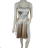 Elegantes kurzes trägerloses Chiffonkleid für Damen (S/M EINHEITSGRÖSSE) ITALIAN FASHION IM923ANNA