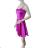 Elegantes kurzes trägerloses Chiffonkleid für Damen (S/M EINHEITSGRÖSSE) ITALIAN FASHION IM923ANNA