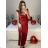 Langes, elegantes, trägerloses Sommerkleid für Damen (Einheitsgröße S/M) ITALIAN FASHION IMPBB23B23897 S / M dunkelrot