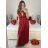 Ärmelloses langes Partykleid für Damen (S/M EINHEITSGRÖSSE) ITALIAN FASHION IMS24FIONA - Farbe   schwarz - Velikost   S/M