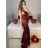 Trägerloses langes Partykleid für Damen (Einheitsgröße S/M) ITALIAN FASHION IMPSH2360055 dunkelgrün S / M