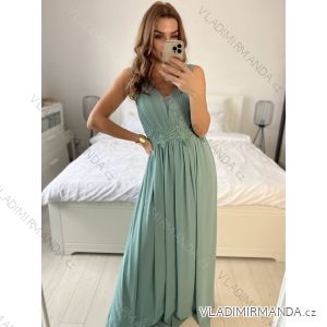 Trägerloses langes Partykleid für Damen (Einheitsgröße S/M) ITALIAN FASHION IMPSH2360055