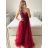 Langes, geselliges, elegantes, trägerloses Sommerkleid für Damen (M/L, L/XL) ITALIAN FASHION IMPSH22260019/DU Türkis