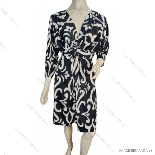 Icecool Damen-Elegantes Langarmkleid (S/M Einheitsgröße) ITALIAN FASHION IMM23M6150/DU -   schwarz -   S / M
