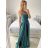 Trägerloses langes Partykleid für Damen (Einheitsgröße S/M) ITALIAN FASHION IMPSH2360055 dunkelblau S / M