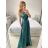 Elegantes Sommerkleid mit glitzernden Pailletten für Damen (Einheitsgröße S/M) ITALIAN FASHION IMPBB23O3837 altrosa S/M