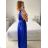 Langes ärmelloses Abendkleid für Damen (S/M/L EINHEITSGRÖSSE) ITALIAN FASHION IMS235192