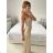 Trägerloses langes Partykleid für Damen (Einheitsgröße S/M) ITALIAN FASHION IMPSH2360055 dunkelgrün S / M