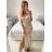 Trägerloses langes Partykleid für Damen (Einheitsgröße S/M) ITALIAN FASHION IMPSH2360055 dunkelgrün S / M