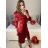 Elegantes Damenkleid mit langen Ärmeln (S/M EINHEITSGRÖSSE) ITALIAN FASHION IM323BORA