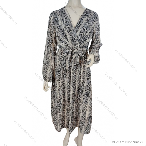 Langarm-Hemdkleid für Damen (Einheitsgröße S/M) ITALIAN FASHION IMWGM23447 -   beige -   S / M