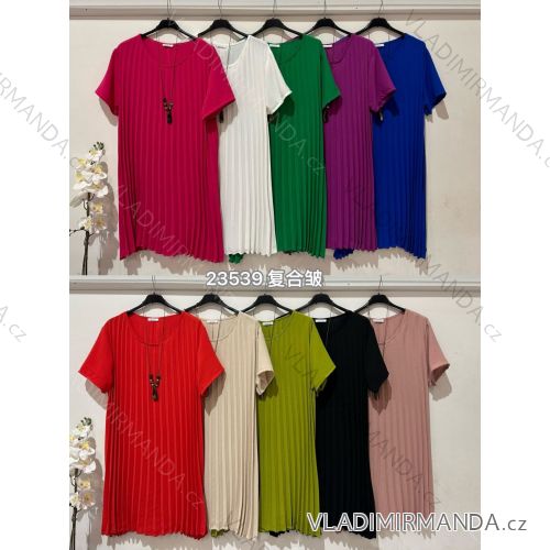 Shirt verlängert 3/4 Langarm Damen (L/XL/2XL ONE SIZE) ITALIAN FASHION IM423025