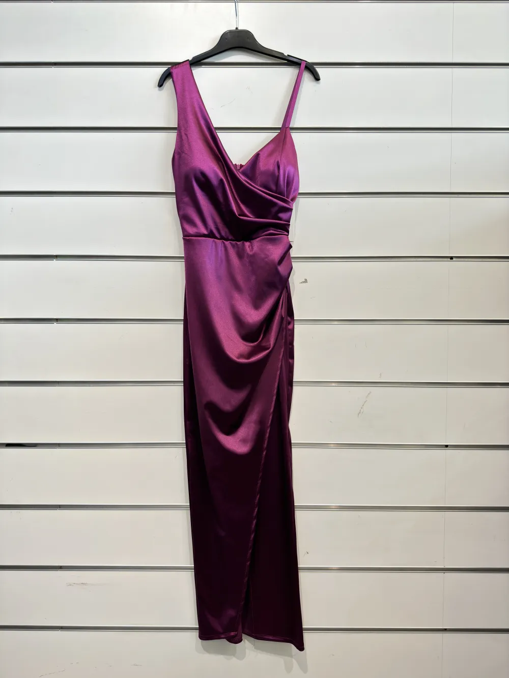 Trägerloses langes Partykleid für Damen (Einheitsgröße S/M) ITALIAN FASHION IMPSH2360055 Wein S / M