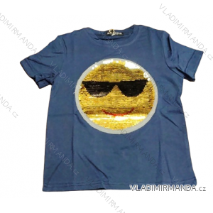 T-Shirt Kurzarm für Kinder und heranwachsende Mädchen mit Pailletten (6-14 Jahre) SEAGULL 52019