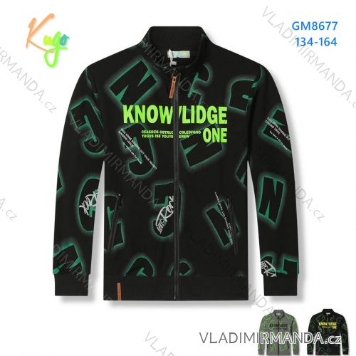 Warmes Mädchen-Sweatshirt mit Reißverschluss (134-164) KUGO M2513