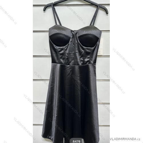 Elegantes trägerloses Damenkleid (Einheitsgröße S/M) ITALIAN FASHION IMPSH236478 schwarz S / M