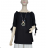 Übergroßer Langarmpullover für Damen (Einheitsgröße S/M) ITALIAN FASHION IMWCA23DH2302 -   schwarz -   L/XL