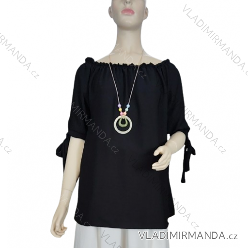 Übergroßer Langarmpullover für Damen (Einheitsgröße S/M) ITALIAN FASHION IMWCA23DH2302 -   schwarz -   L/XL