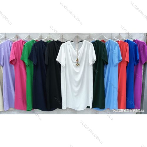 Damen Kurzarmtunika (uni xL / 2XL) TURKISH FASHION TM9200691