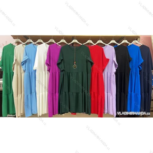 Damen Kurzarmtunika (uni xL / 2XL) TURKISH FASHION TM9200691