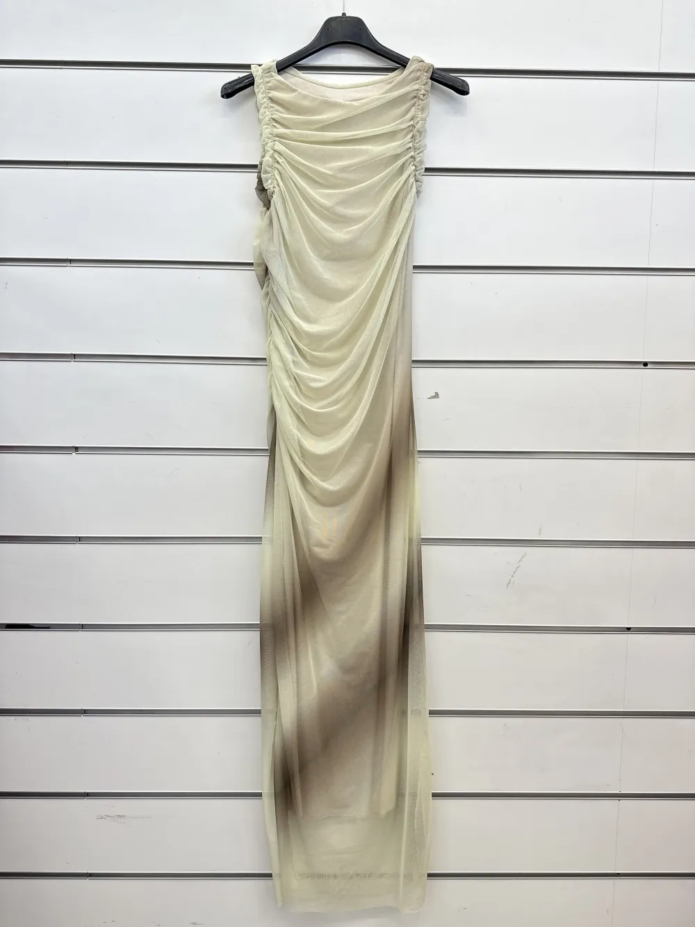 Trägerloses kurzes Partykleid für Damen (Einheitsgröße S/M) ITALIAN FASHION IMPSH23C662 beige S / M