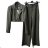 Kleid mit Knöpfen und geknöpften Damen (uni s-m) ITALIAN FASHION IM2203948 -   šedá tmavá -   XL