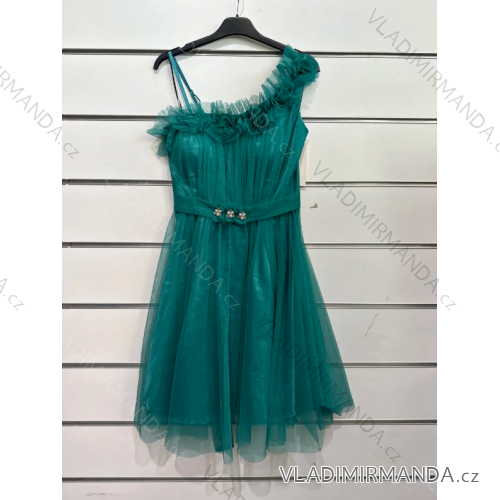 Trägerloses kurzes Partykleid für Damen (Einheitsgröße S/M) ITALIAN FASHION IMPSH235427 grün S / M