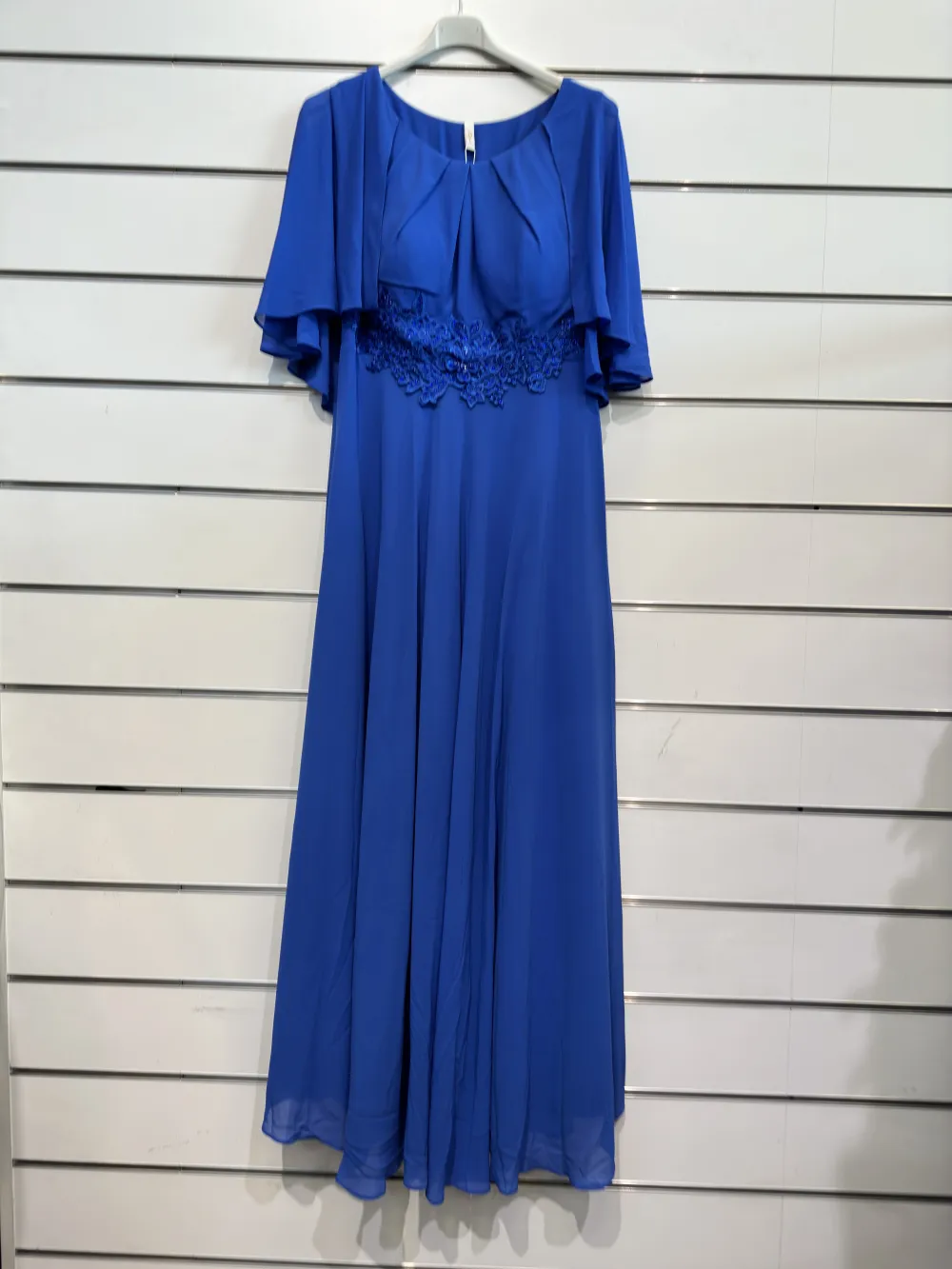 Langes, lässiges Kurzarmkleid für Damen in Übergröße (XL/2XL Einheitsgröße) ITALIAN FASHION IMPSH2350260 blau S / M