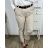Damen-Stretchhose lang (S / M ONE SIZE) ITALIAN FASHION IMWB221597 2XL/3XL schwarz