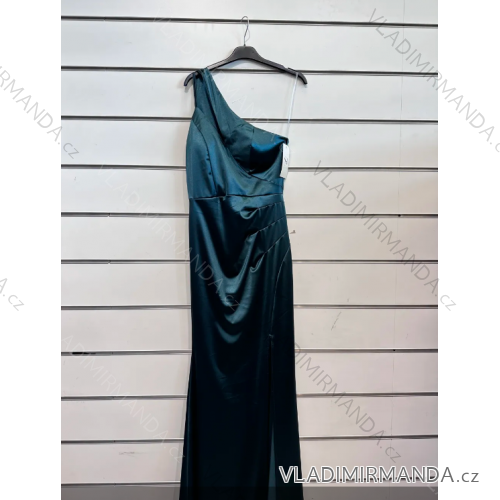 Trägerloses langes Partykleid für Damen (Einheitsgröße S/M) ITALIAN FASHION IMPSH2360055 dunkelgrün S / M