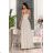 Trägerloses langes Partykleid aus Satin für Damen (34-42) POLISH FASHION PMLEL24NATHALIE 40 beige