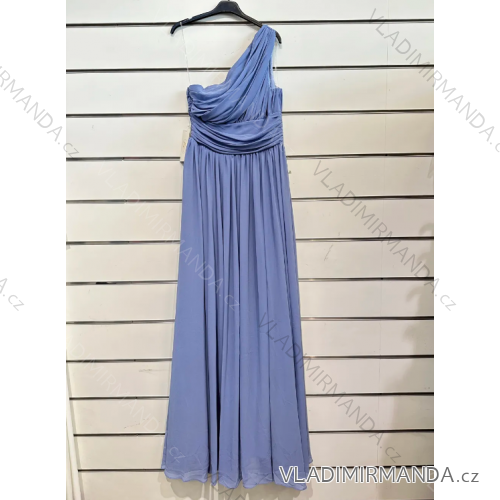 Trägerloses langes Partykleid für Damen (Einheitsgröße S/M) ITALIAN FASHION IMPSH2360055 hellblau S / M