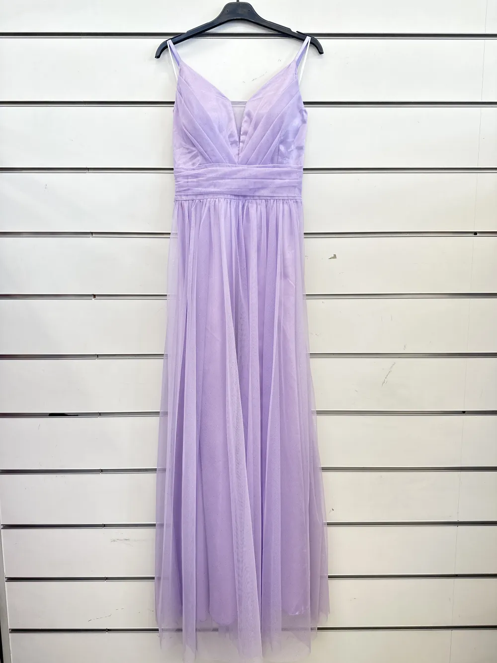 Trägerloses langes Partykleid für Damen (Einheitsgröße S/M) ITALIAN FASHION IMPSH2360055 lila S / M