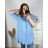 Langärmliges Hemd für Damen in großen Größen (XL/2XL ONE SIZE) ITALIAN FASHION IMC22808