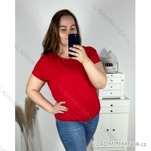 Tunika mit Anhänger Kurzarm Damen Übergröße (3XL/4XL ONE SIZE) ITALIAN FASHION IMC23020