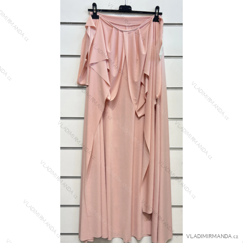Elegantes, ärmelloses langes Sommerkleid für Damen (S/M Einheitsgröße) ITALIAN FASHION IMPSH233185 růžová starorůžová S / M