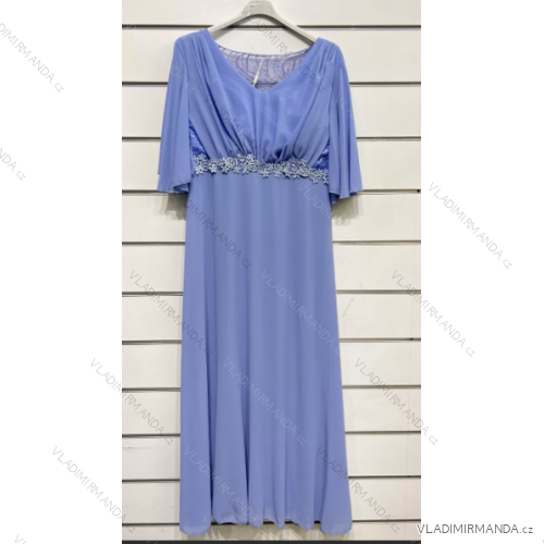 Šaty letní na ramínka dámské (S/M ONE SIZE) ITALSKÁ MÓDA IMPBB22B21841 hellblau XL/2XL