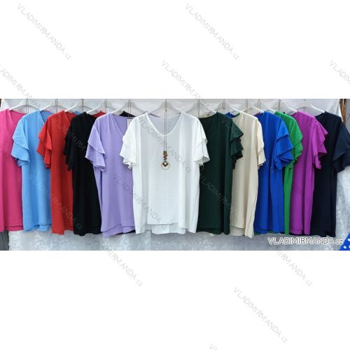 Tunika / Bluse Langarm Damen Oversized (3XL / 4XL ONE SIZE) ITALIAN FASHION IMWQ2191650